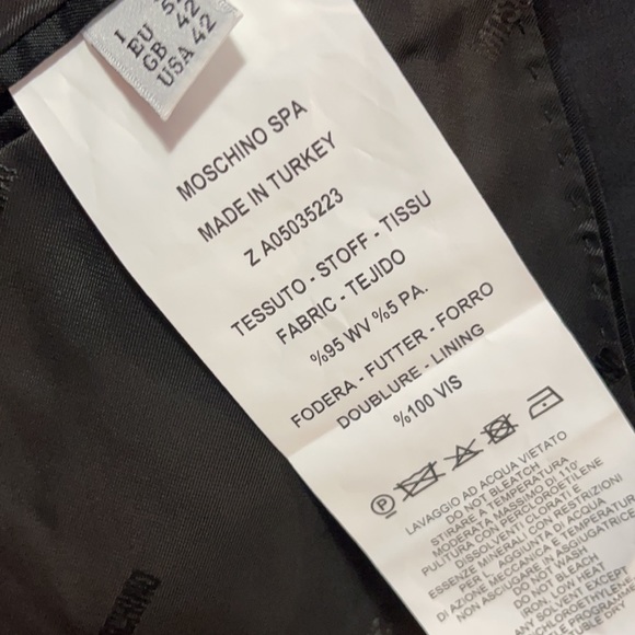 Moschino Couture Men's Plaid Wool Tuxedo Jacket NWT - Picture 12 of 16